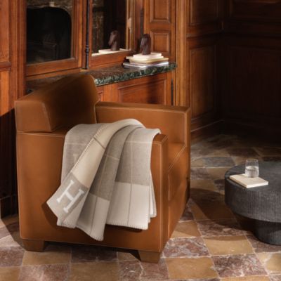 HERMES★エルメス★ブランケット★黒×オレンジ HERMES☆エルメス☆ブランケット☆黒×オレンジ HERMES（オレンジ